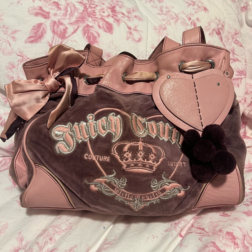 Vintage Juicy Couture Pink and purple Women's Bag
